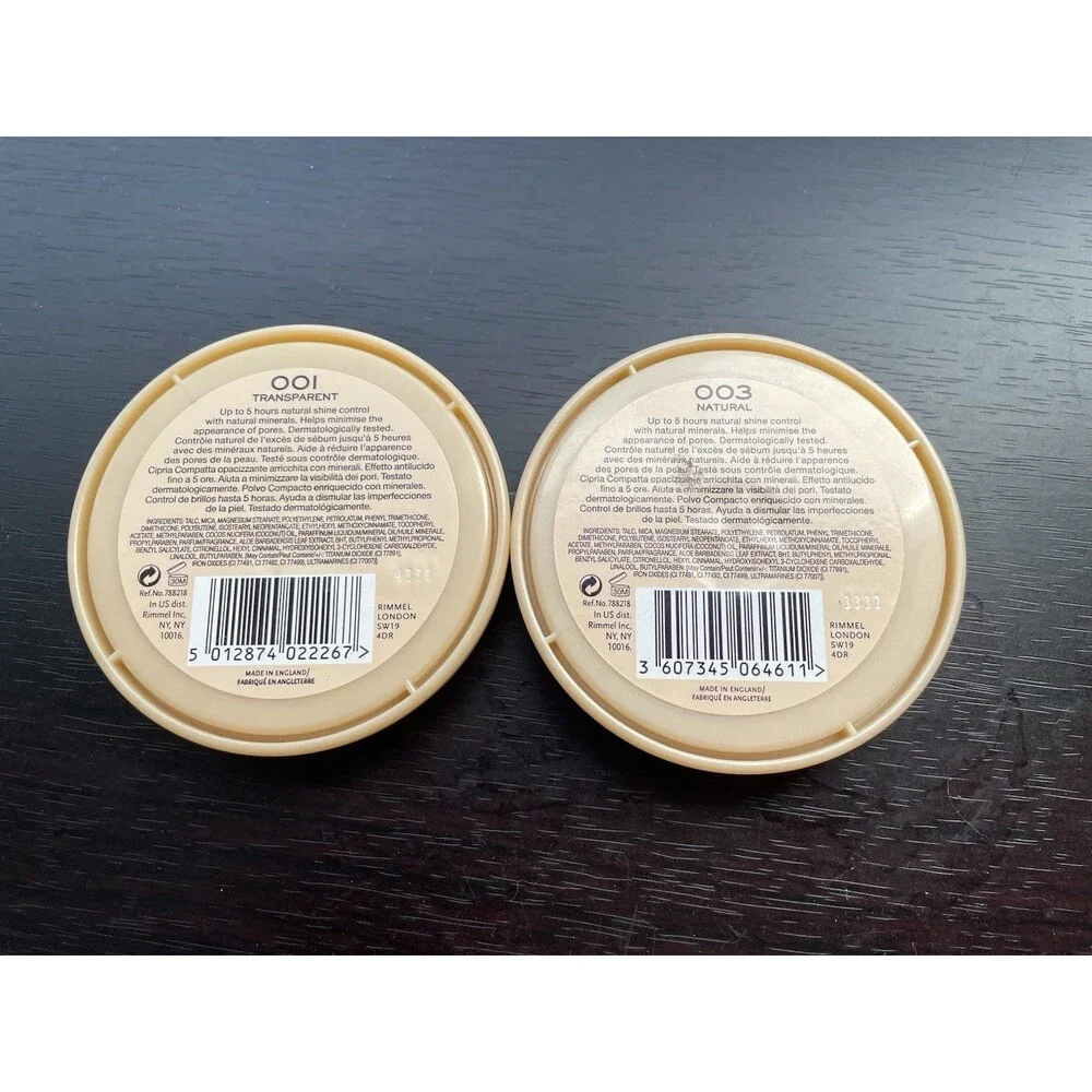 2 Rimmel Stay Matte Long Lasting Pressed Powder Transparent And Natural